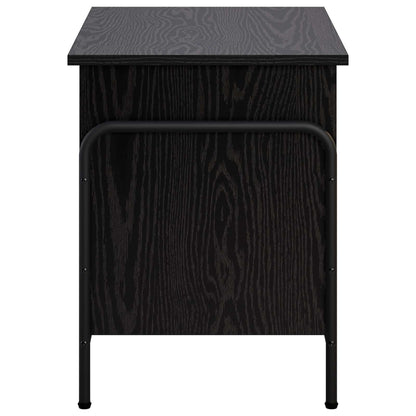 Storage Box Black Oak 60 x 40 x 49.5 cm Engineered Wood
