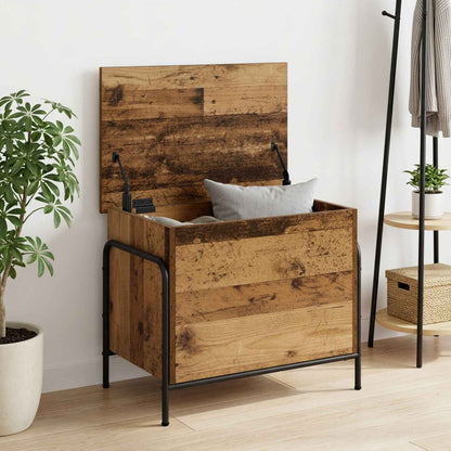 Storage Box Old Wood 60 x 40 x 49.5 cm Engineered Wood