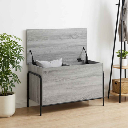 Storage Box Grey Sonoma 80 x 40 x 49.5 cm Engineered Wood