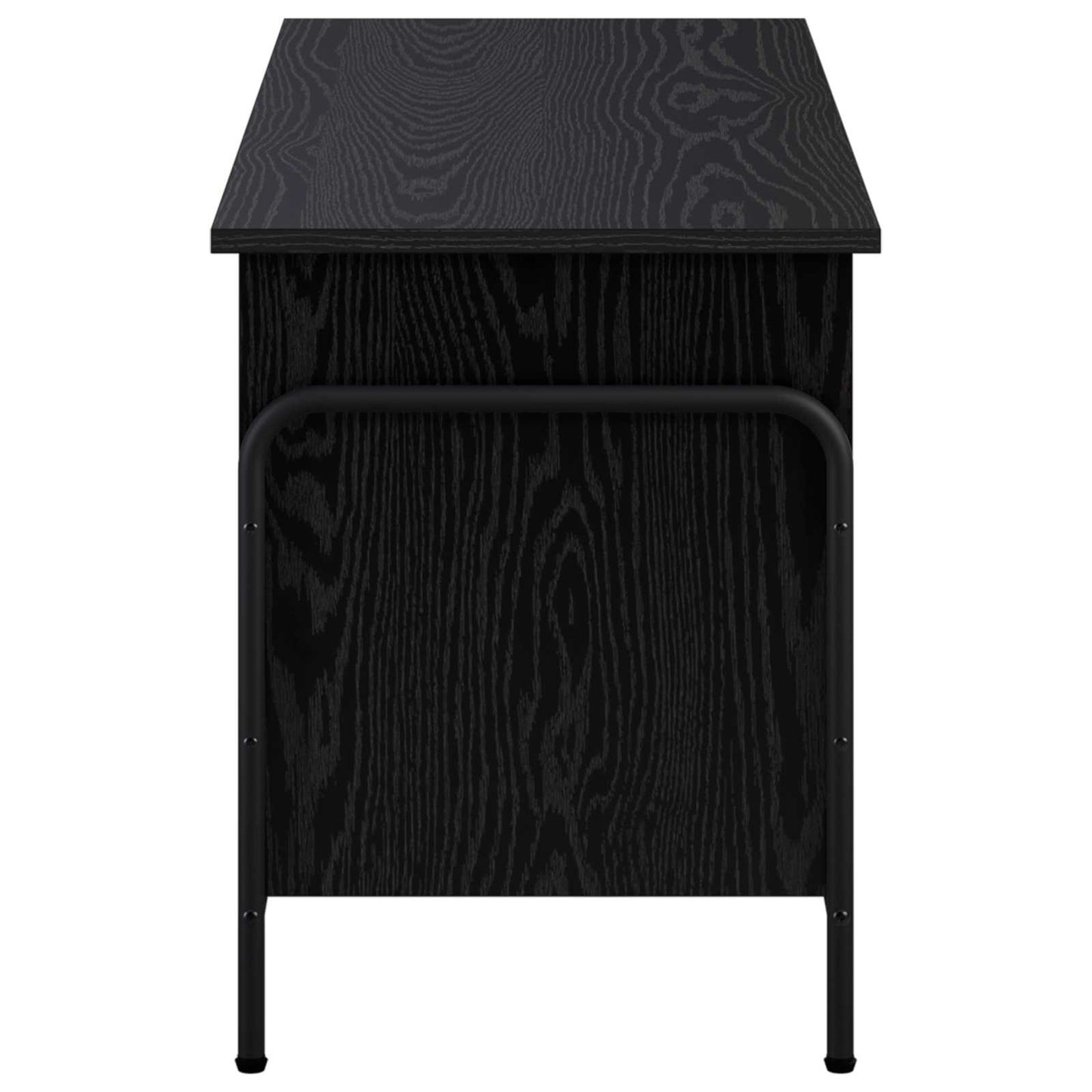 Storage Box Black Oak 100 x 40 x 49.5 cm Engineered Wood