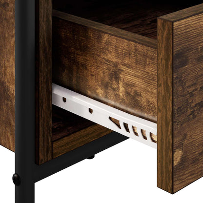 TV Cabinet 67.5 x 33 x 50 cm Smoked Oak Engineered Wood