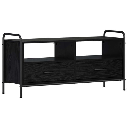 TV Cabinet 99.5 x 33 x 50 cm Black Oak Engineered Wood
