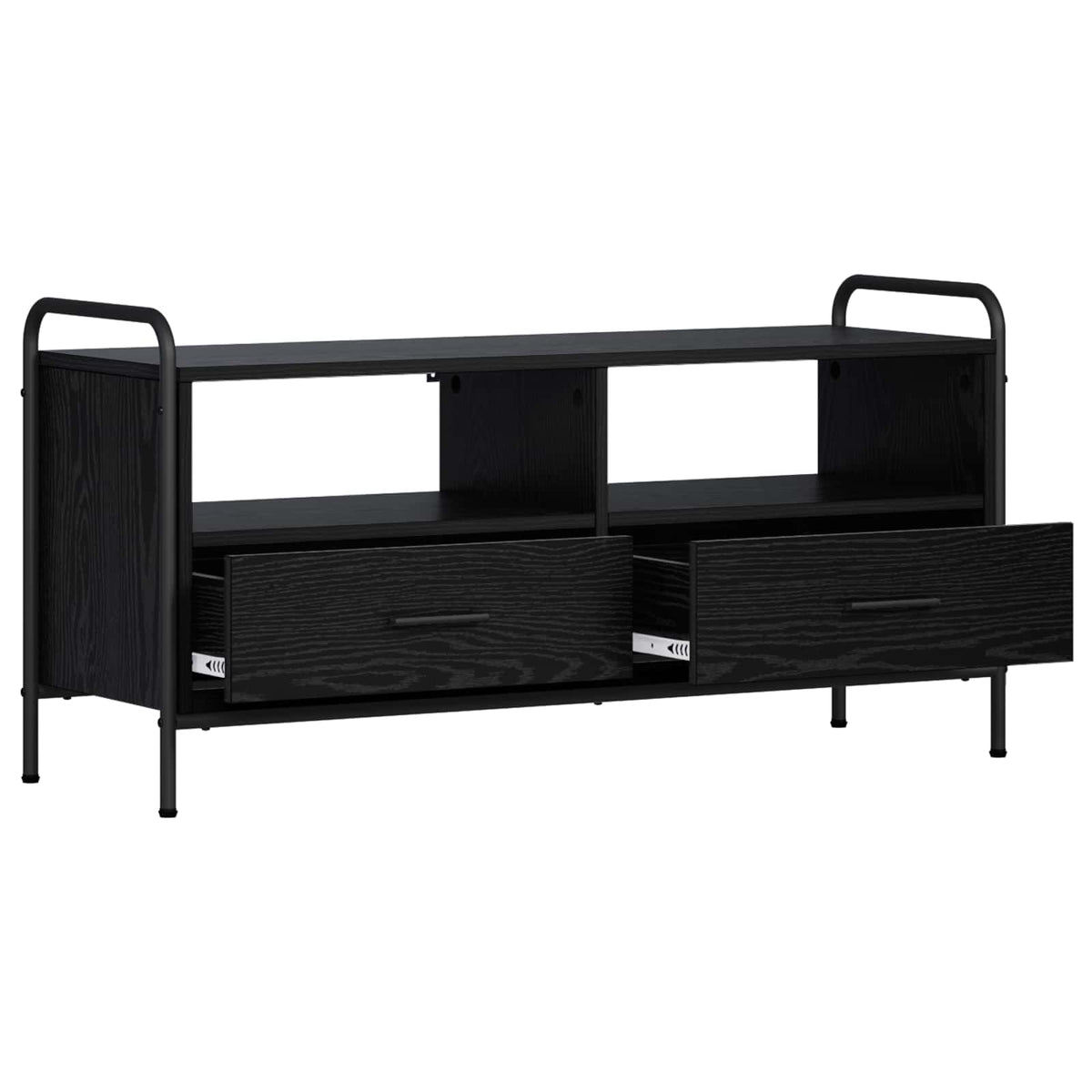 TV Cabinet 99.5 x 33 x 50 cm Black Oak Engineered Wood