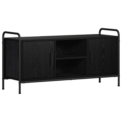 TV Cabinet 99 x 33 x 50 cm Black Oak Engineered Wood