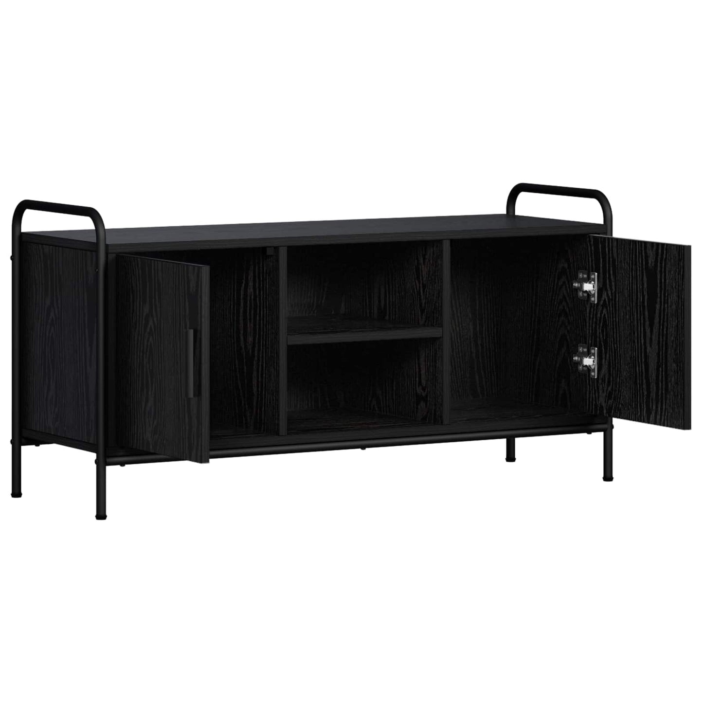 TV Cabinet 99 x 33 x 50 cm Black Oak Engineered Wood