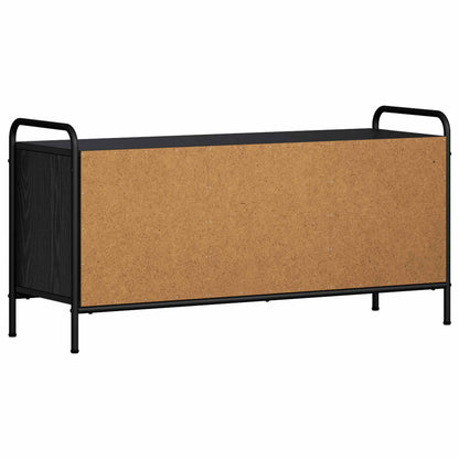 TV Cabinet 99 x 33 x 50 cm Black Oak Engineered Wood
