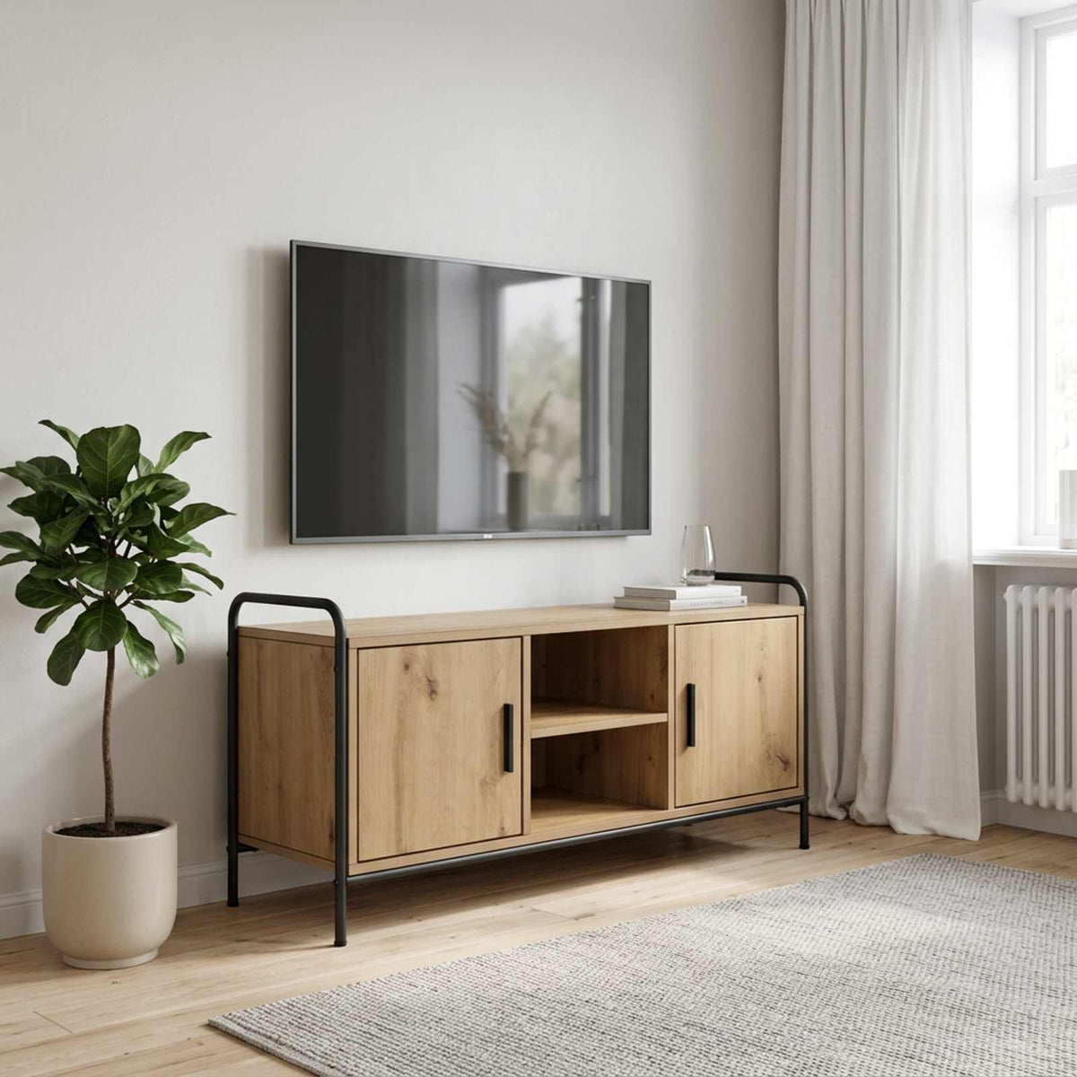 TV Cabinet 99 x 33 x 50 cm Artisan Oak Engineered Wood