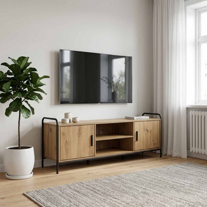TV Cabinet 133 x 33 x 50 cm Artisan Oak Engineered Wood