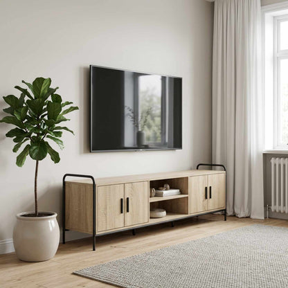 TV Cabinet 167.5 x 33 x 50 cm Sonoma Oak Engineered Wood
