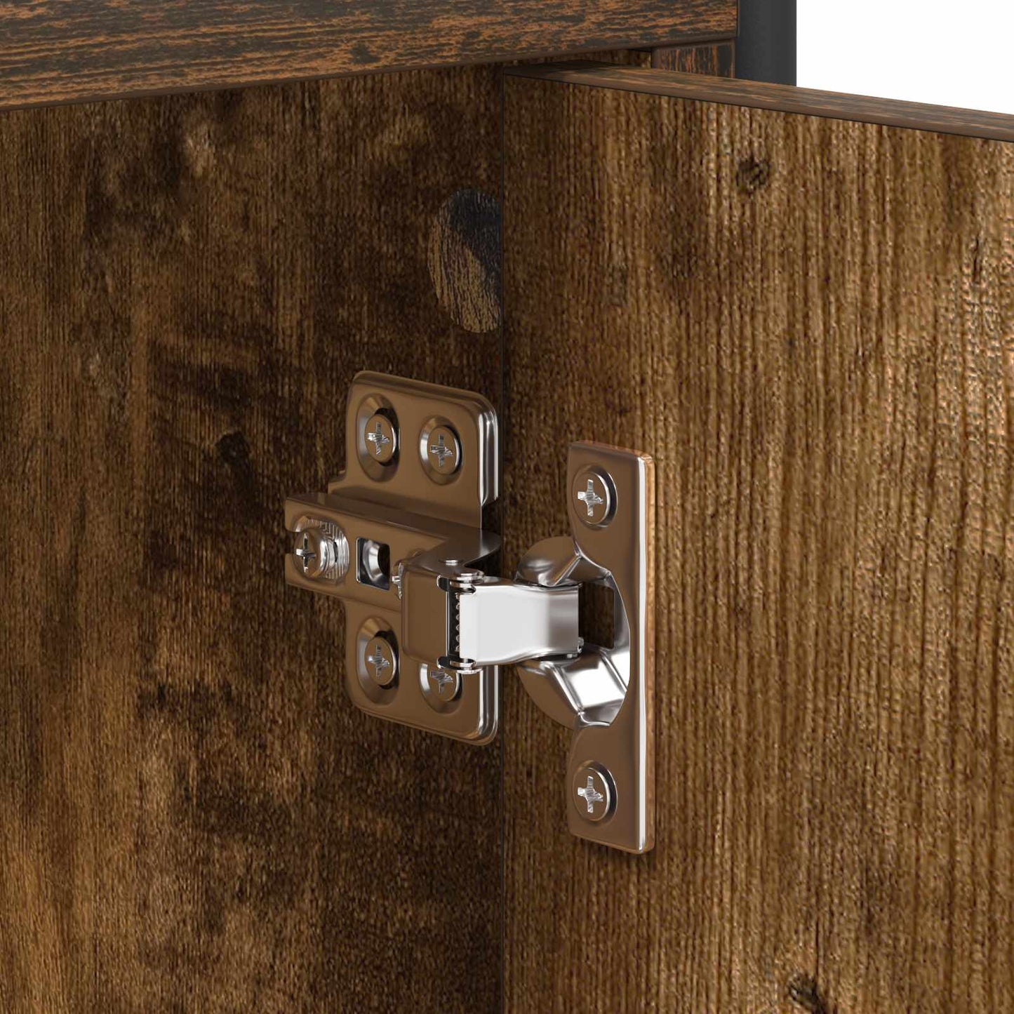 TV Cabinet 167.5 x 33 x 50 cm Smoked Oak Engineered Wood