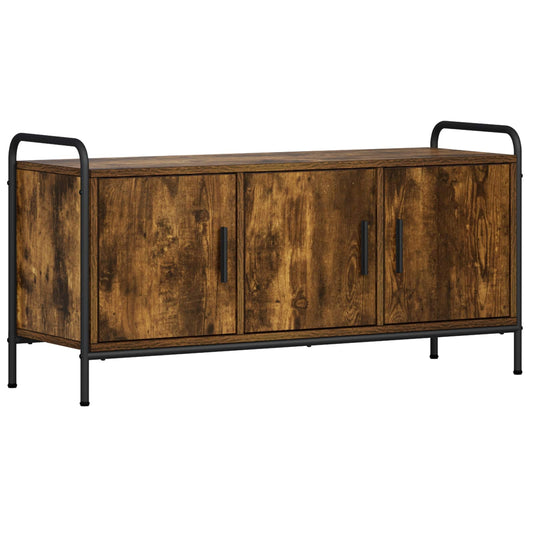 TV Cabinet 99 x 33 x 50 cm Smoked Oak Engineered Wood
