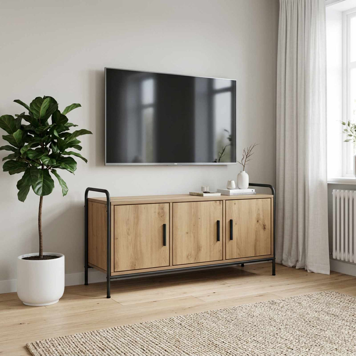 TV Cabinet 99 x 33 x 50 cm Artisan Oak Engineered Wood