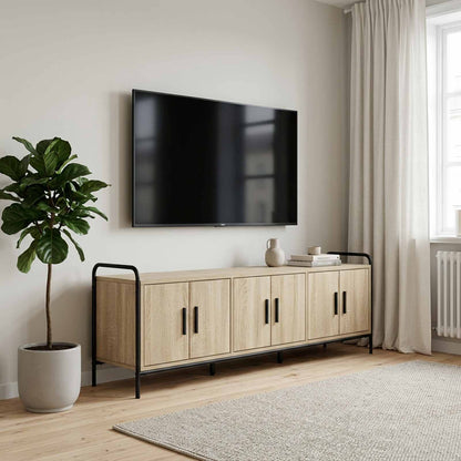 TV Cabinet 146 x 33 x 50 cm Sonoma Oak Engineered Wood