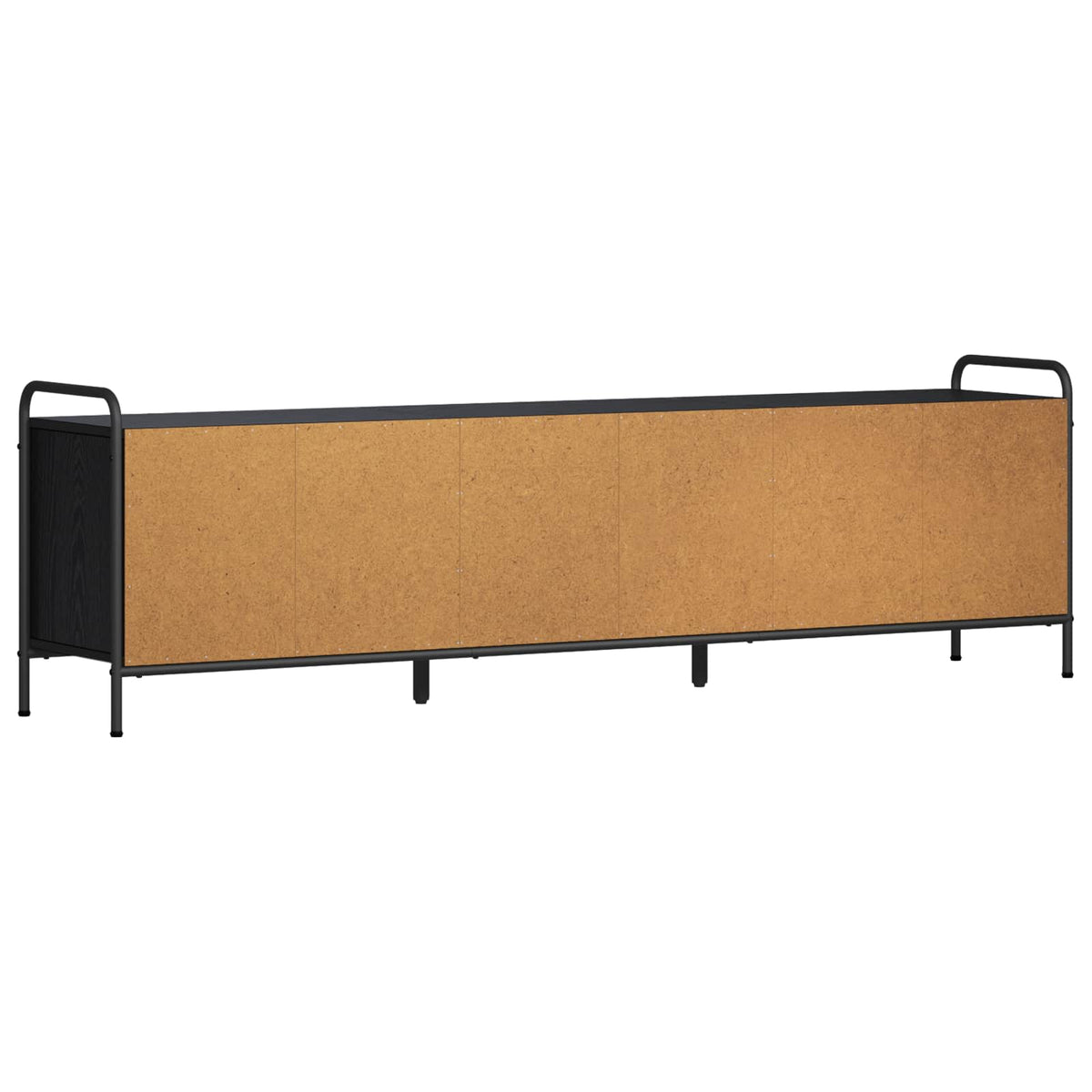 TV Cabinet 167.5 x 33 x 50 cm Black Oak Engineered Wood