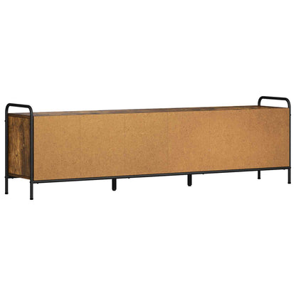 TV Cabinet 167.5 x 33 x 50 cm Smoked Oak Engineered Wood