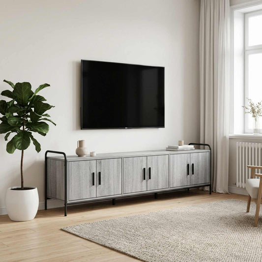 TV Cabinet 167.5 x 33 x 50 cm Grey Sonoma Engineered Wood