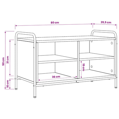 TV Cabinet 80 x 39.5 x 50 cm Sonoma Oak Engineered Wood