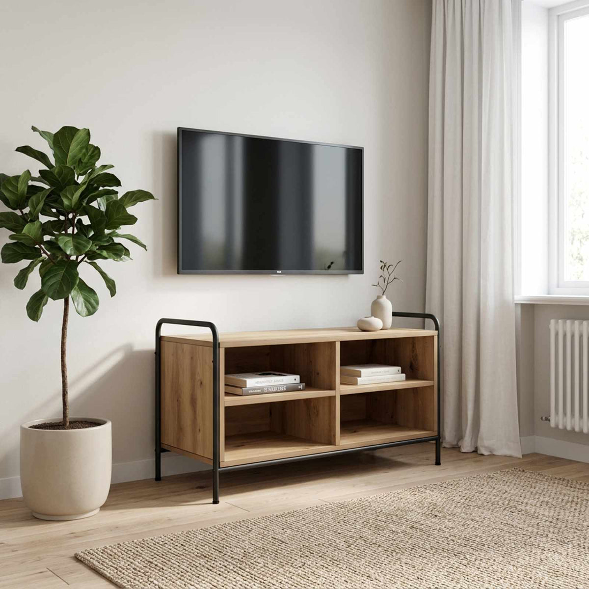 TV Cabinet 80 x 39.5 x 50 cm Artisan Oak Engineered Wood