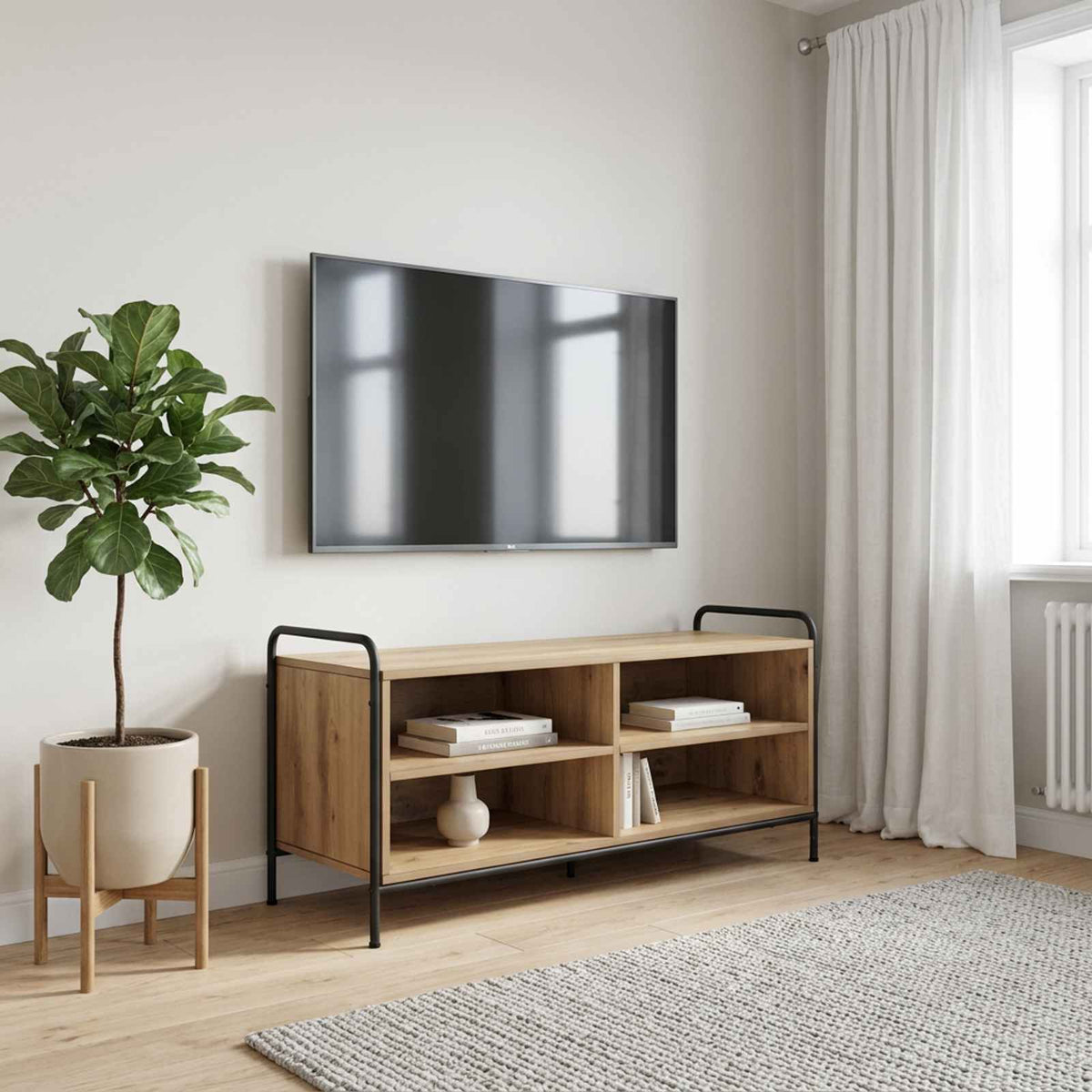 TV Cabinet 100 x 39.5 x 50 cm Artisan Oak Engineered Wood