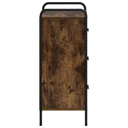 Sideboard Smoked Oak 40 x 33 x 80.5 cm Engineered Wood