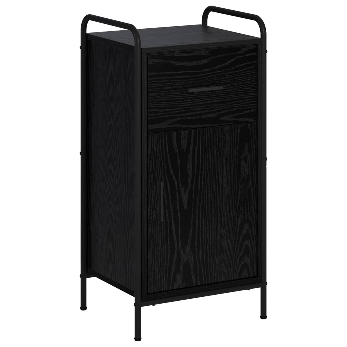 Sideboard Black Oak 40 x 33 x 80.5 cm Engineered Wood