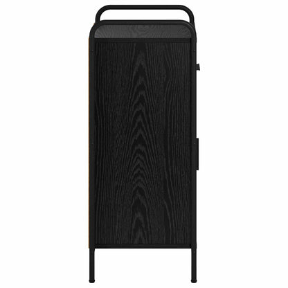 Sideboard Black Oak 40 x 33 x 80.5 cm Engineered Wood