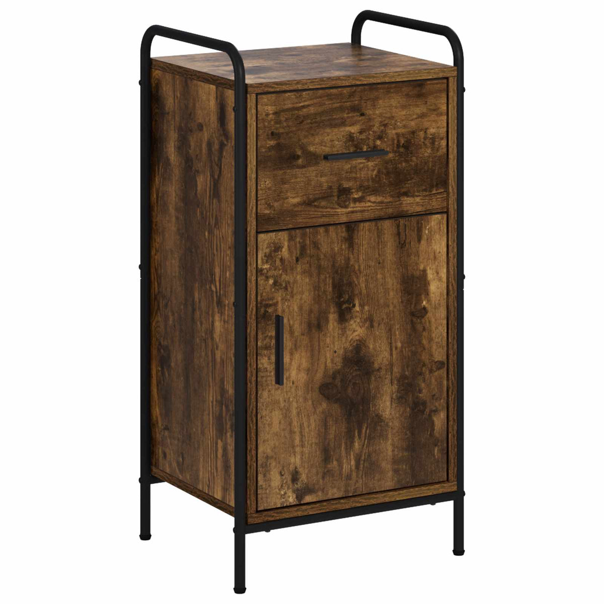 Sideboard Smoked Oak 40 x 33 x 80.5 cm Engineered Wood