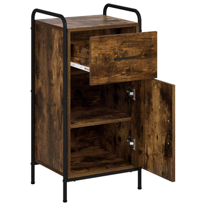 Sideboard Smoked Oak 40 x 33 x 80.5 cm Engineered Wood