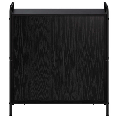 Sideboard Black Oak 73 x 33 x 81 cm Engineered Wood