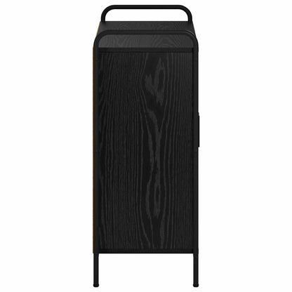 Sideboard Black Oak 73 x 33 x 81 cm Engineered Wood