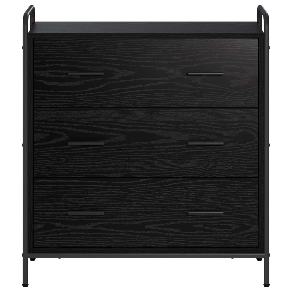 Sideboard Black Oak 73 x 33 x 81 cm Engineered Wood