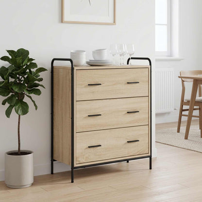 Sideboard Sonoma Oak 73 x 33 x 81 cm Engineered Wood