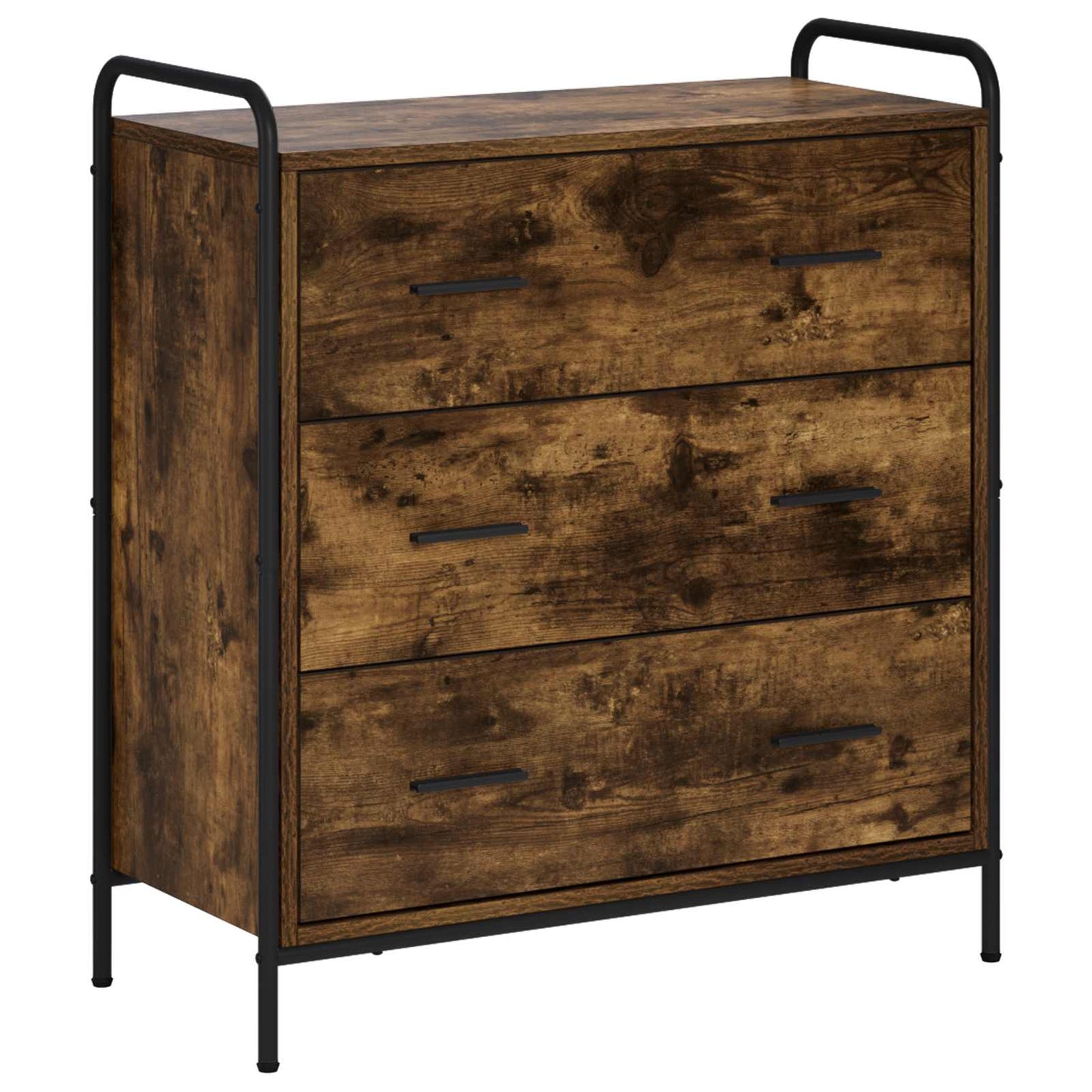 Sideboard Smoked Oak 73 x 33 x 81 cm Engineered Wood
