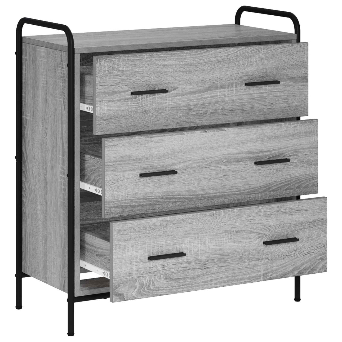 Sideboard Grey Sonoma 73 x 33 x 81 cm Engineered Wood