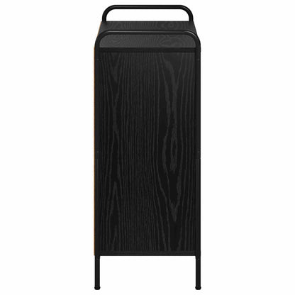 Sideboard Black Oak 73 x 33 x 81 cm Engineered Wood