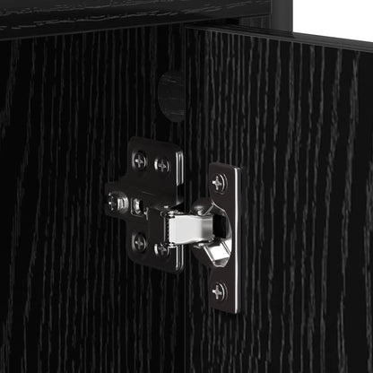 Sideboard Black Oak 73 x 33 x 81 cm Engineered Wood
