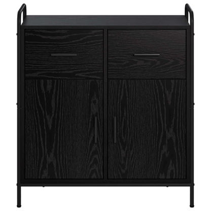 Sideboard Black Oak 73 x 33 x 81 cm Engineered Wood