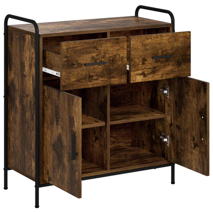 Sideboard Smoked Oak 73 x 33 x 81 cm Engineered Wood