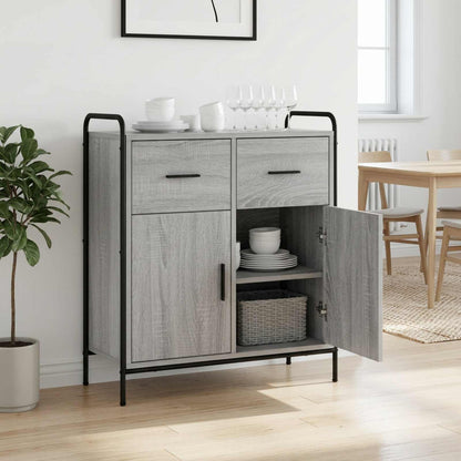 Sideboard Grey Sonoma 73 x 33 x 81 cm Engineered Wood