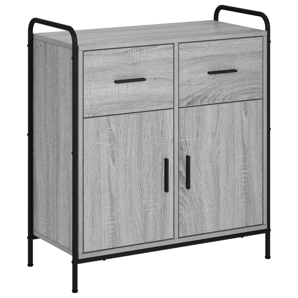 Sideboard Grey Sonoma 73 x 33 x 81 cm Engineered Wood