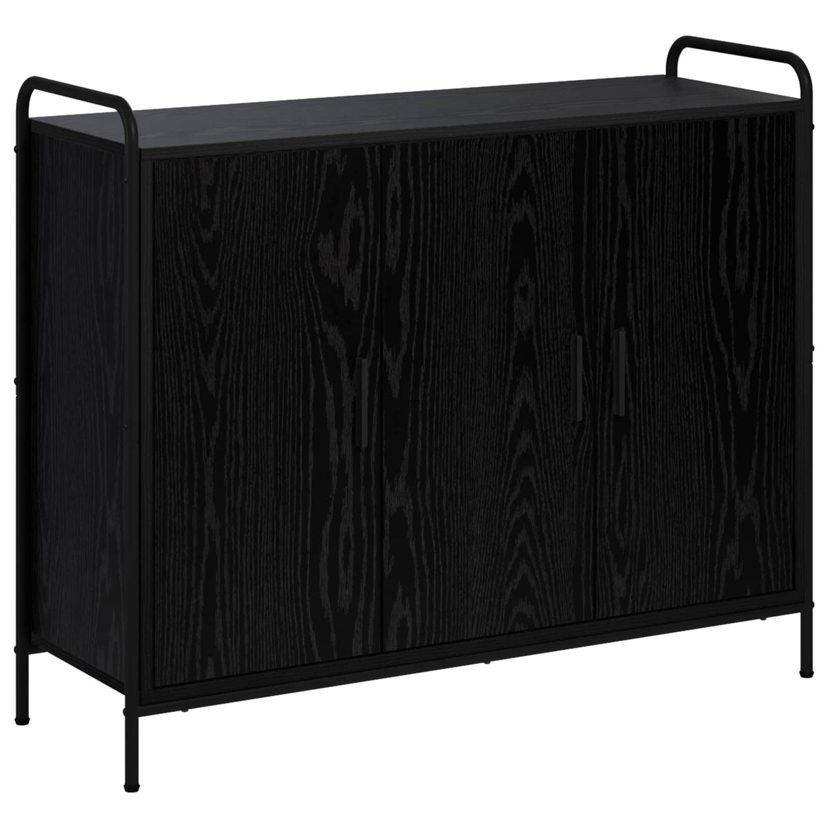 Sideboard Black Oak 98.5 x 33 x 81 cm Engineered Wood