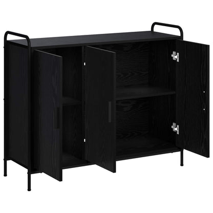 Sideboard Black Oak 98.5 x 33 x 81 cm Engineered Wood