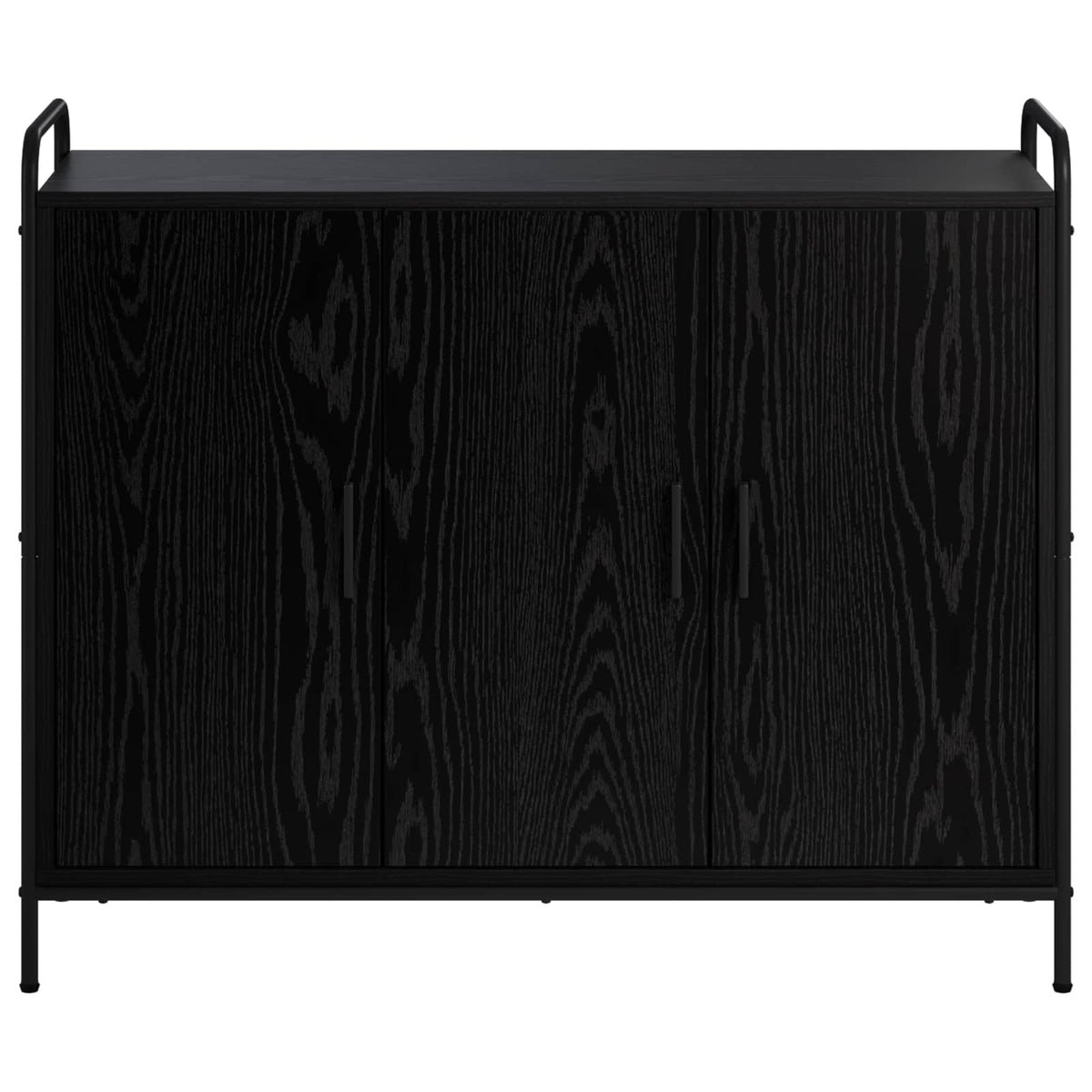 Sideboard Black Oak 98.5 x 33 x 81 cm Engineered Wood