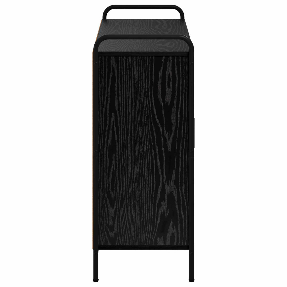 Sideboard Black Oak 98.5 x 33 x 81 cm Engineered Wood