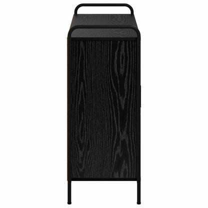 Sideboard Black Oak 98.5 x 33 x 81 cm Engineered Wood