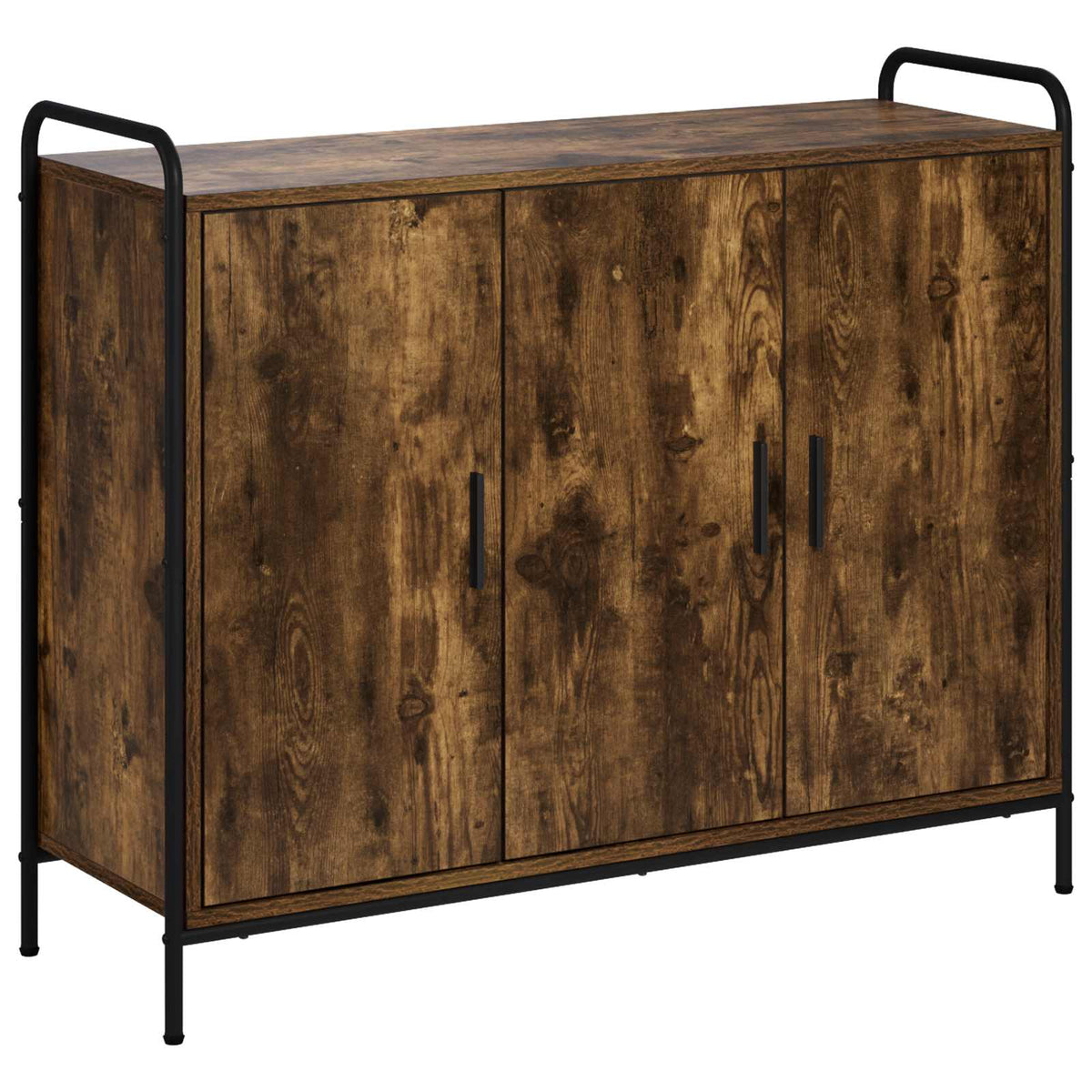 Sideboard Smoked Oak 98.5 x 33 x 81 cm Engineered Wood