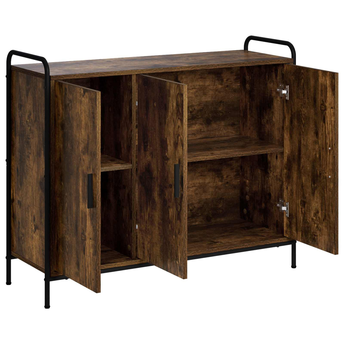 Sideboard Smoked Oak 98.5 x 33 x 81 cm Engineered Wood