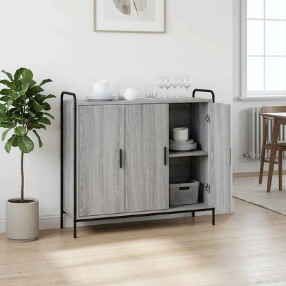 Sideboard Grey Sonoma 98.5 x 33 x 81 cm Engineered Wood