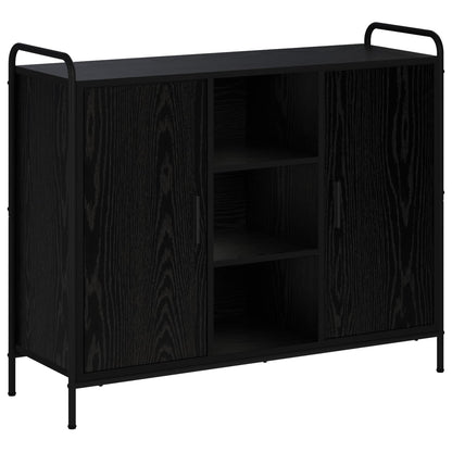 Sideboard Black Oak 98.5 x 33 x 81 cm Engineered Wood