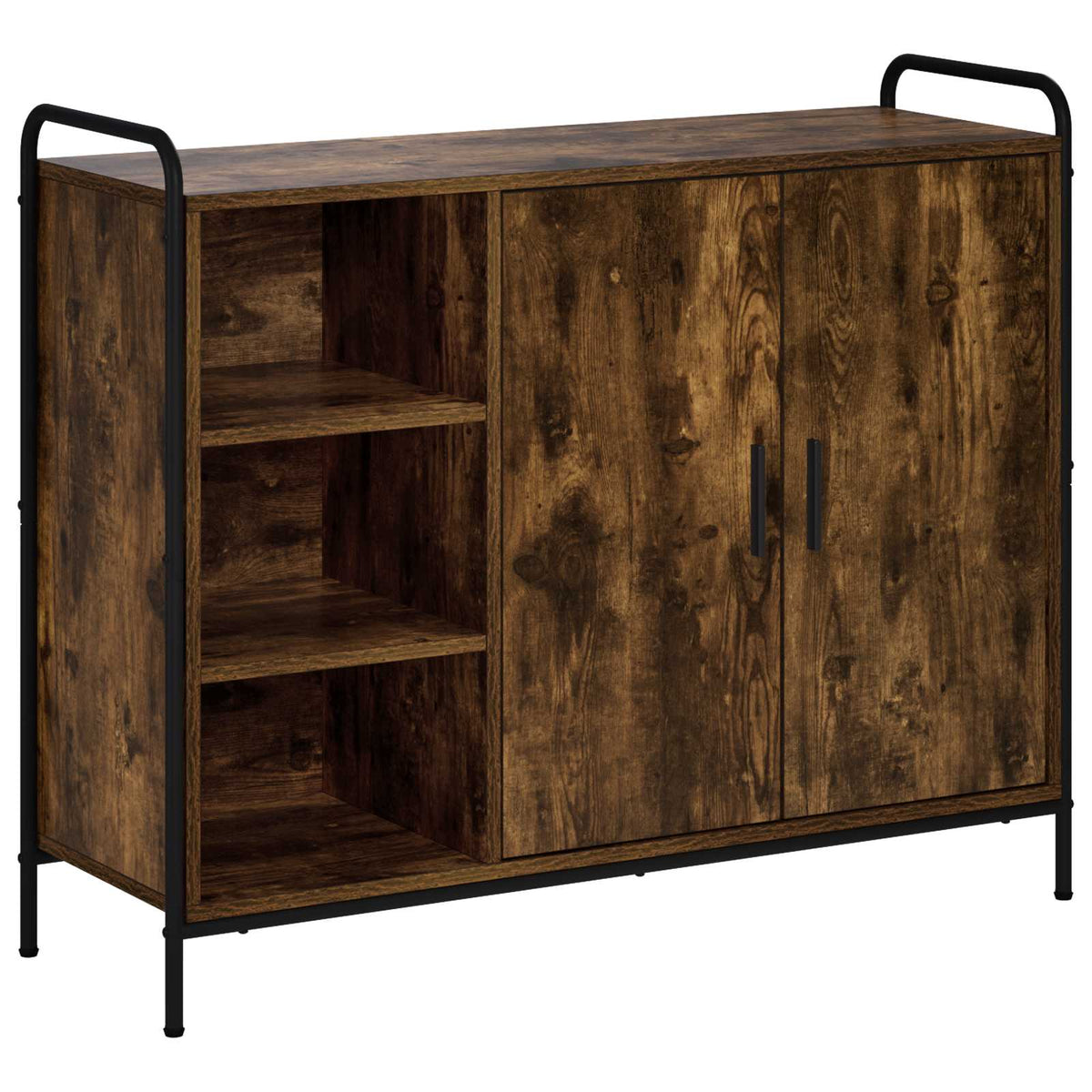 Sideboard Smoked Oak 98.5 x 33 x 81 cm Engineered Wood
